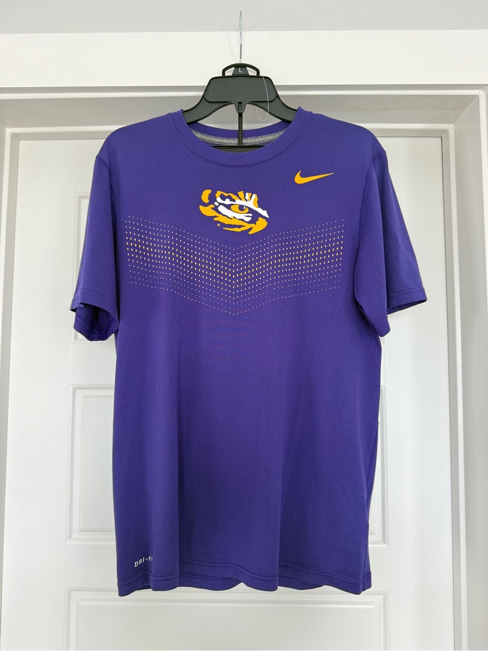 Nike Purple LSU Tiger Eye Short Sleeve Dri-FIT Tee